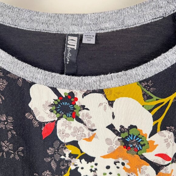 KUT FROM THE KOTH Floral Paneled Jersey and Viscose Sweatshirt. Size: M - Picture 7 of 8